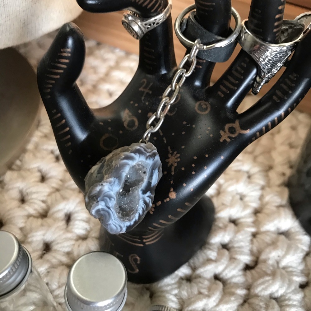 Geode keychain